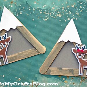 Popsicle Stick Snowy Mountain - Kid Craft