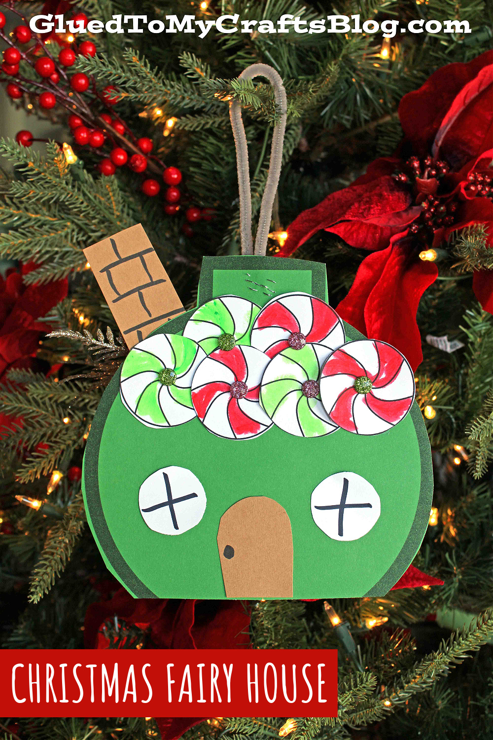 Christmas Bulb Fairy House Craft