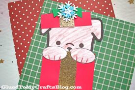 Peeking Christmas Puppy - Kid Craft