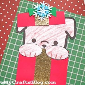 Peeking Christmas Puppy - Kid Craft