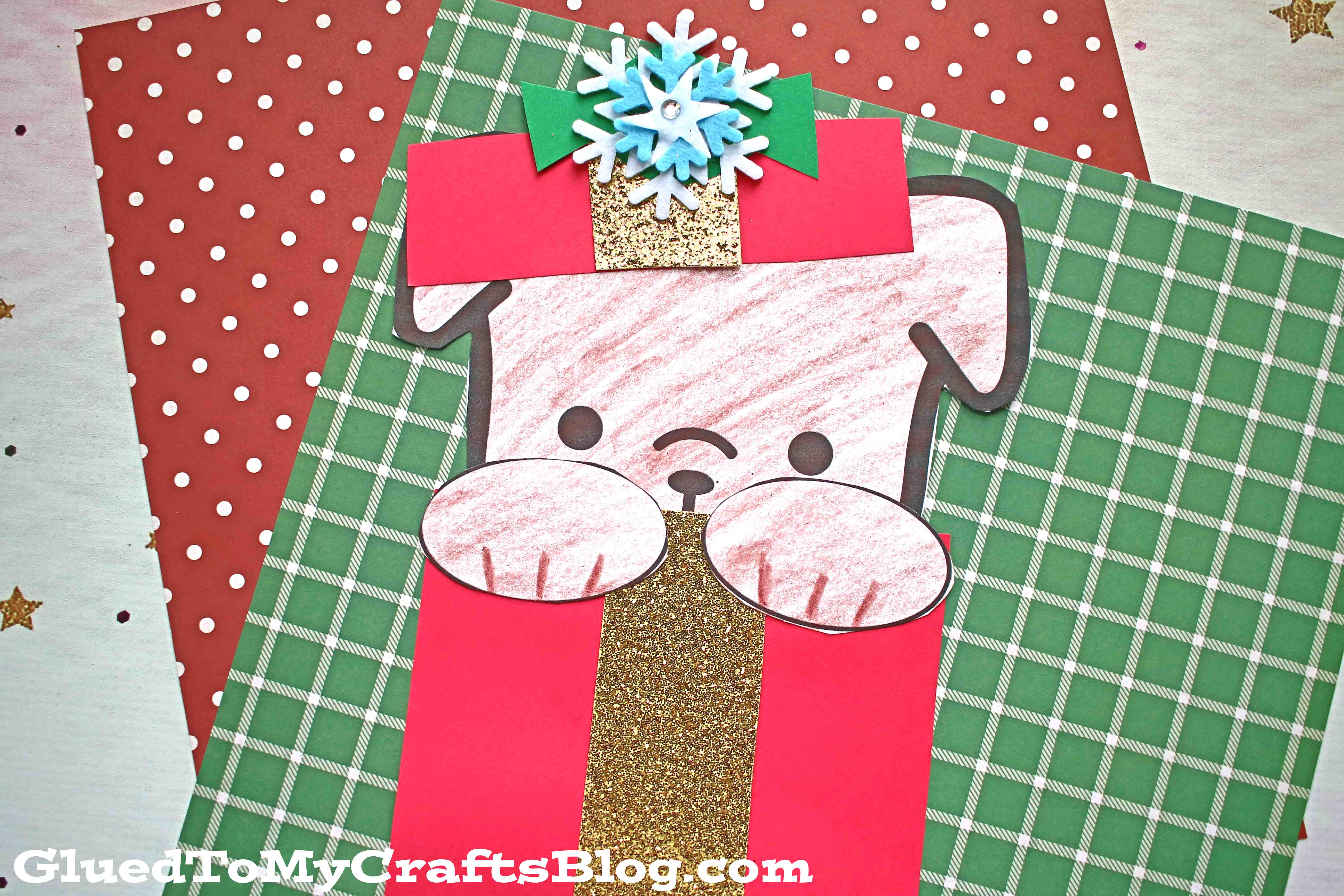 Peeking Christmas Puppy - Kid Craft
