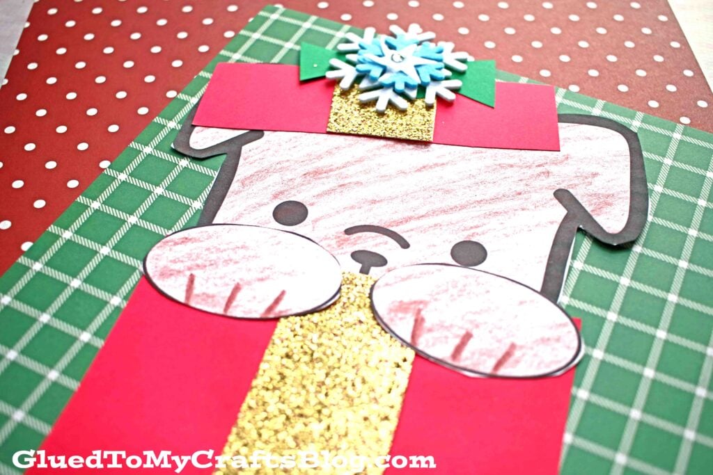 Peeking Christmas Puppy - Kid Craft