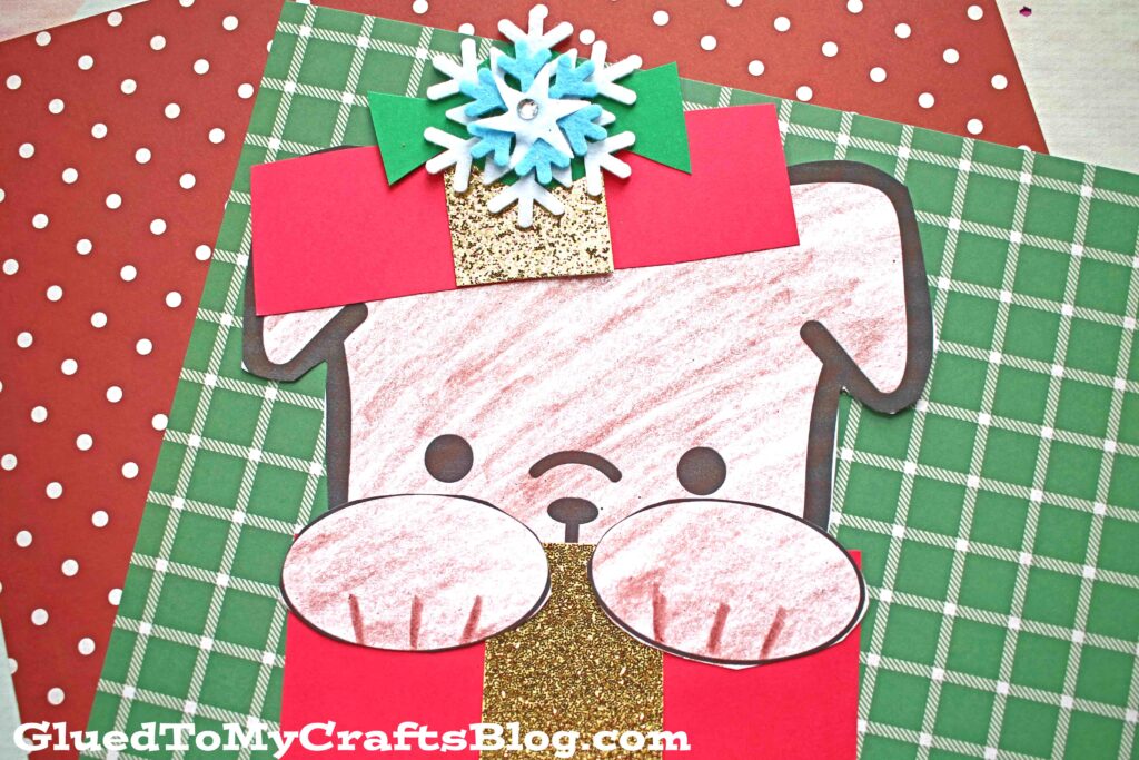 Peeking Christmas Puppy - Kid Craft