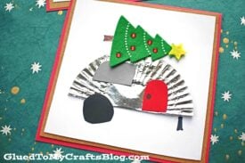 Cupcake Liner Christmas Camper Cards