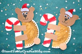 Paper Plate Christmas Bear - Kid Craft