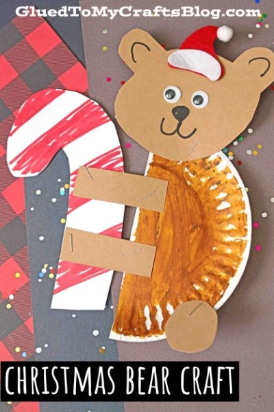 paper-plate-christmas-bear-kid-craft-idea-gluedtomycrafts