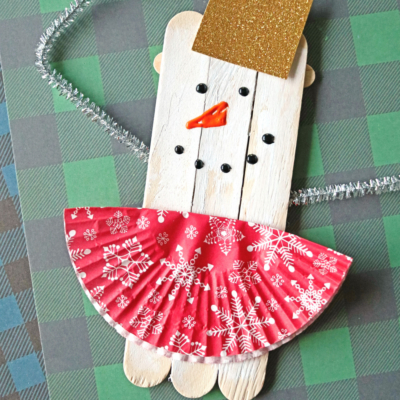 Cotton Ball Snowman Craft Idea
