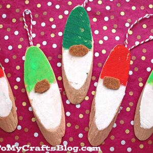 DIY Wood Slice Christmas Gnome Craft