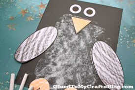 Paper & Chalk Penguin Craft For Kids