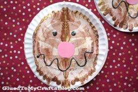 Paper Plate & Paint Splat Gingerbread Man - Kid Craft