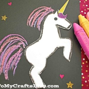 Paper & Chalk Unicorn Craft For Kids To Recreate!