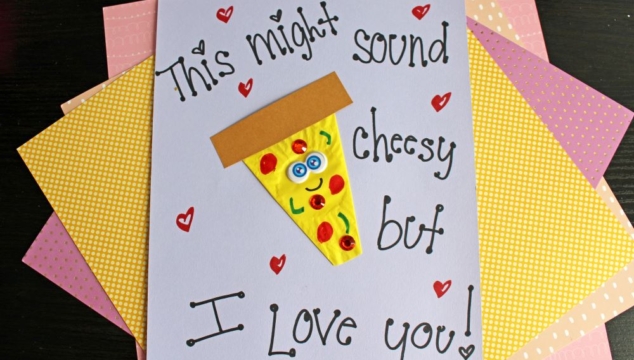 Cupcake Liner Pizza Card Craft Idea For Kids