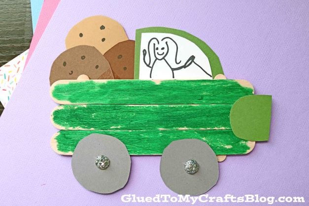 Popsicle Stick Girl Scout Cookie Truck