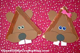 Popsicle Stick Groundhog - Kid Craft Idea