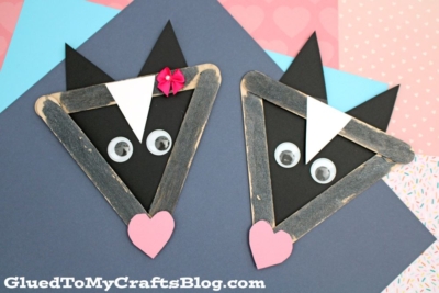 Popsicle Stick Skunk Craft