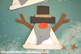 Popsicle Stick Snowman Gnome Craft For Kids To Make This Winter