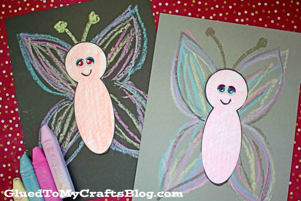 Paper & Sidewalk Chalk Butterfly Craft