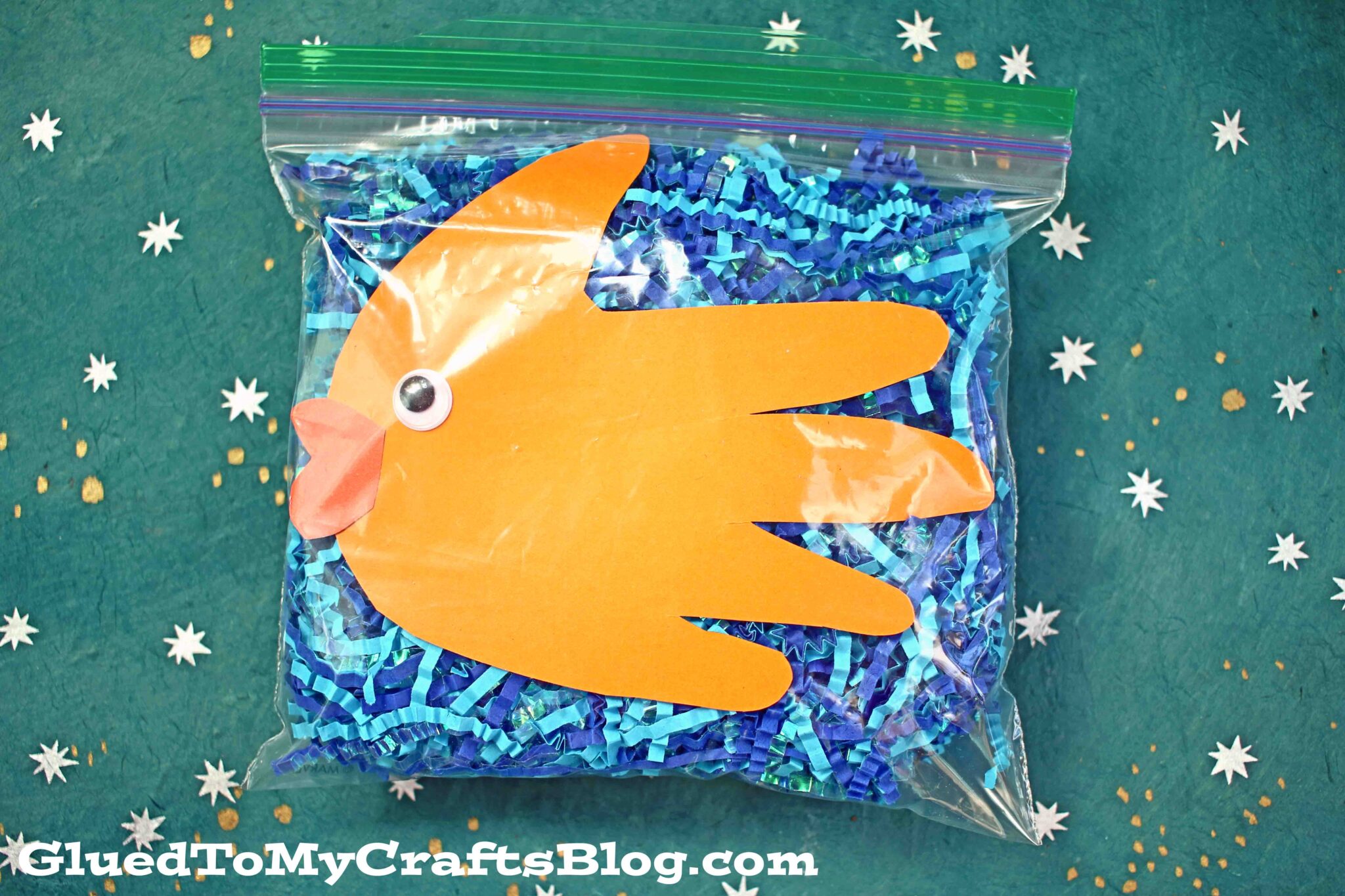 Crinkle Paper Pet Fish Craft Idea