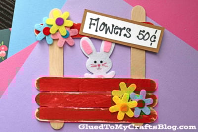 Popsicle Stick Farmer's Market Stand Craft