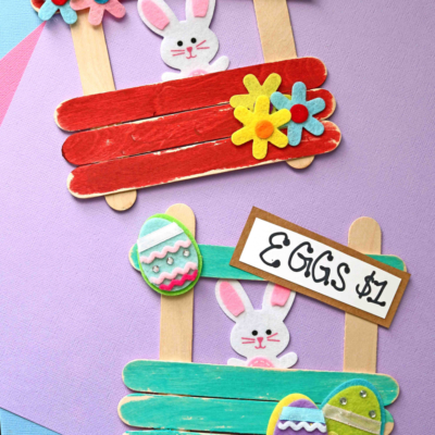 Popsicle Stick Farmer's Market Stand Craft