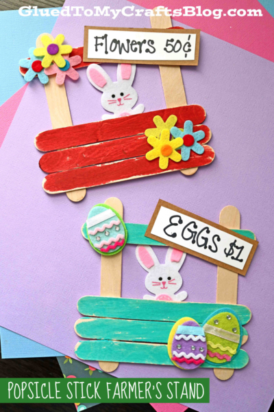 Popsicle Stick Farmer's Market Stand Craft