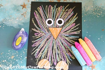 Paper & Sidewalk Chalk Baby Bird Craft For Kids