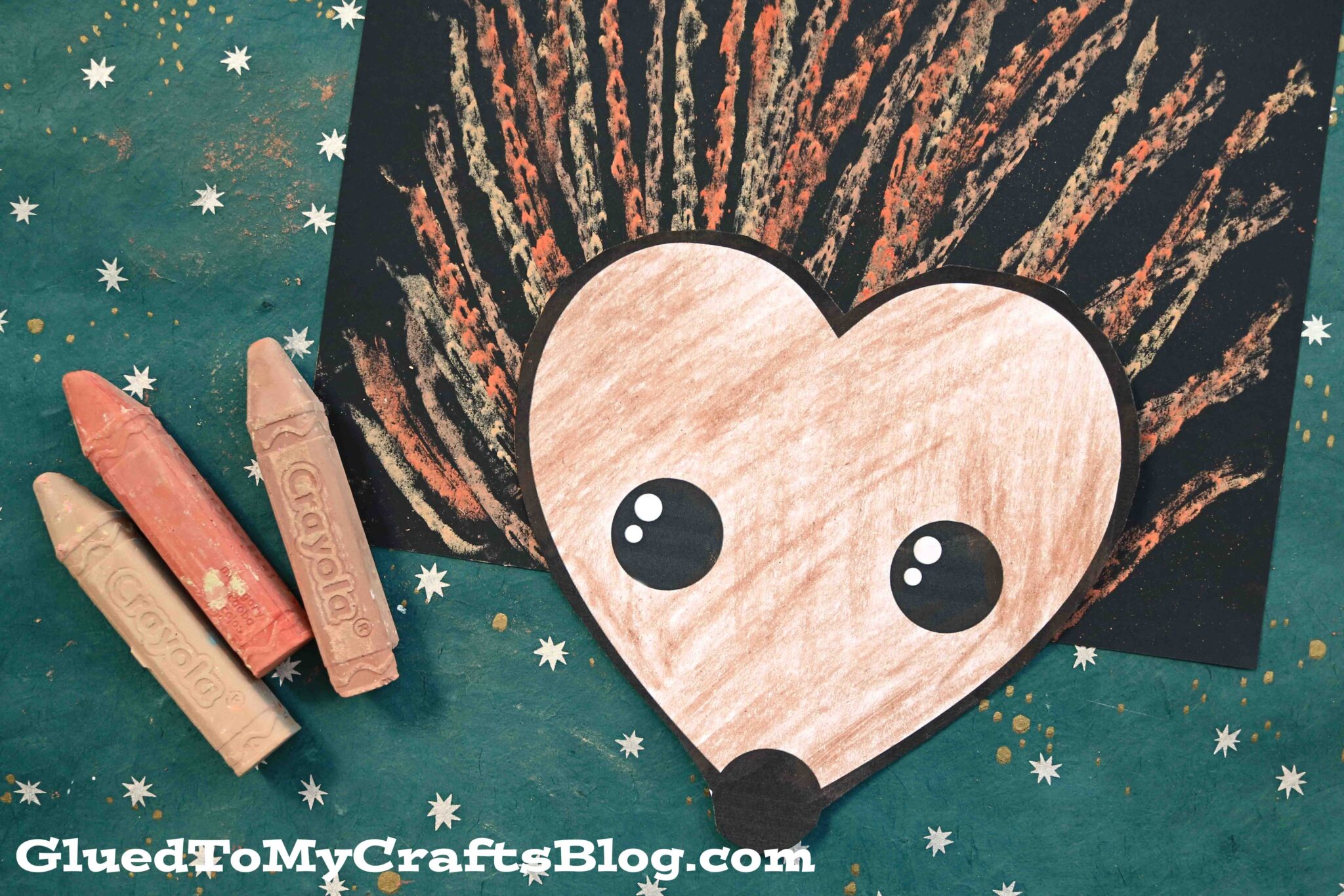 Paper & Chalk Art Hedgehog Craft