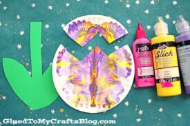 Paper Plate & Paint Splat Tulip - Craft Idea For Spring