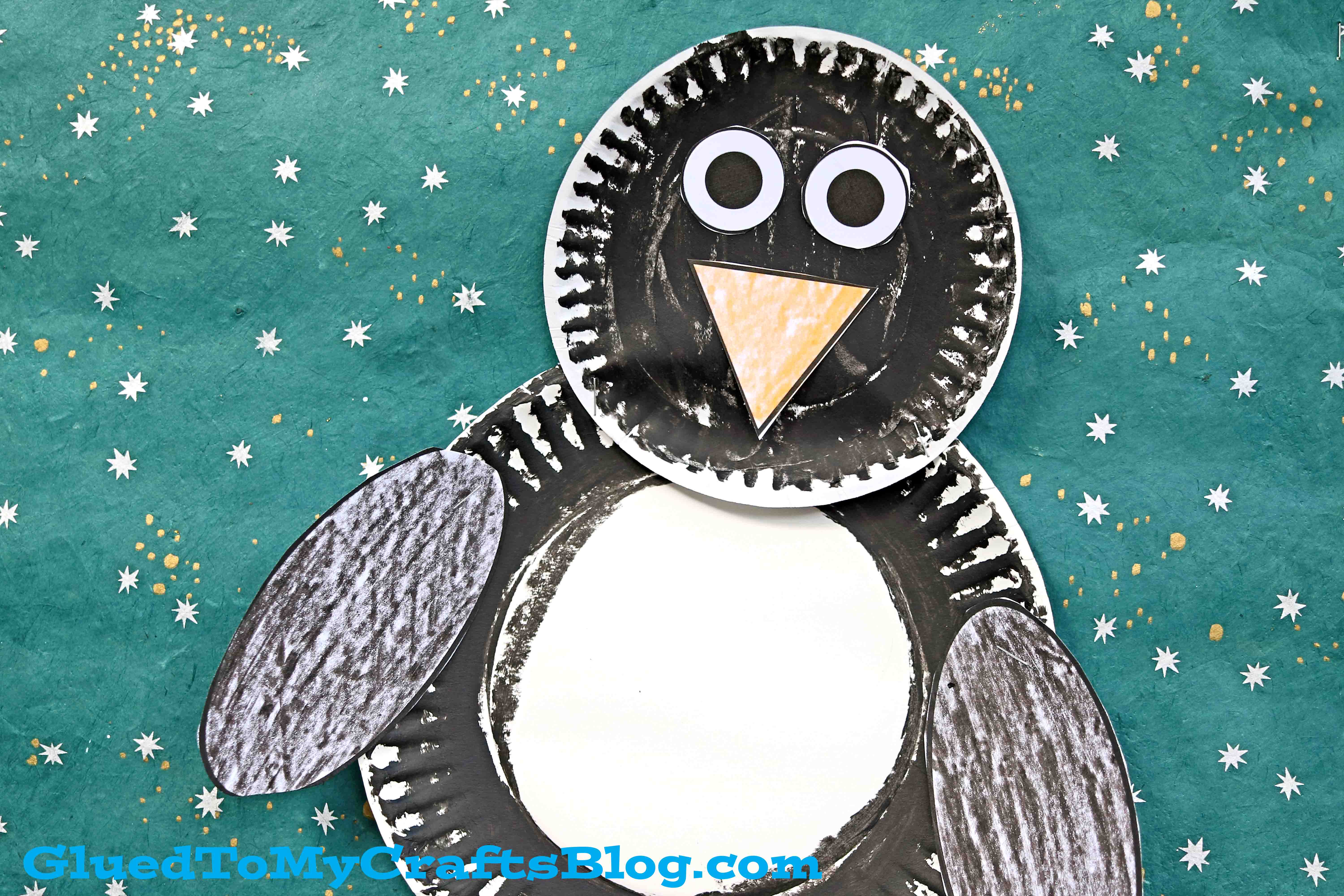 5 Minute Paper Plate Penguin Kid Craft Idea