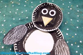 5 Minute Paper Plate Penguin Kid Craft Idea