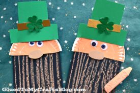 Paper & Chalk Art Leprechaun Beard Craft For Kids