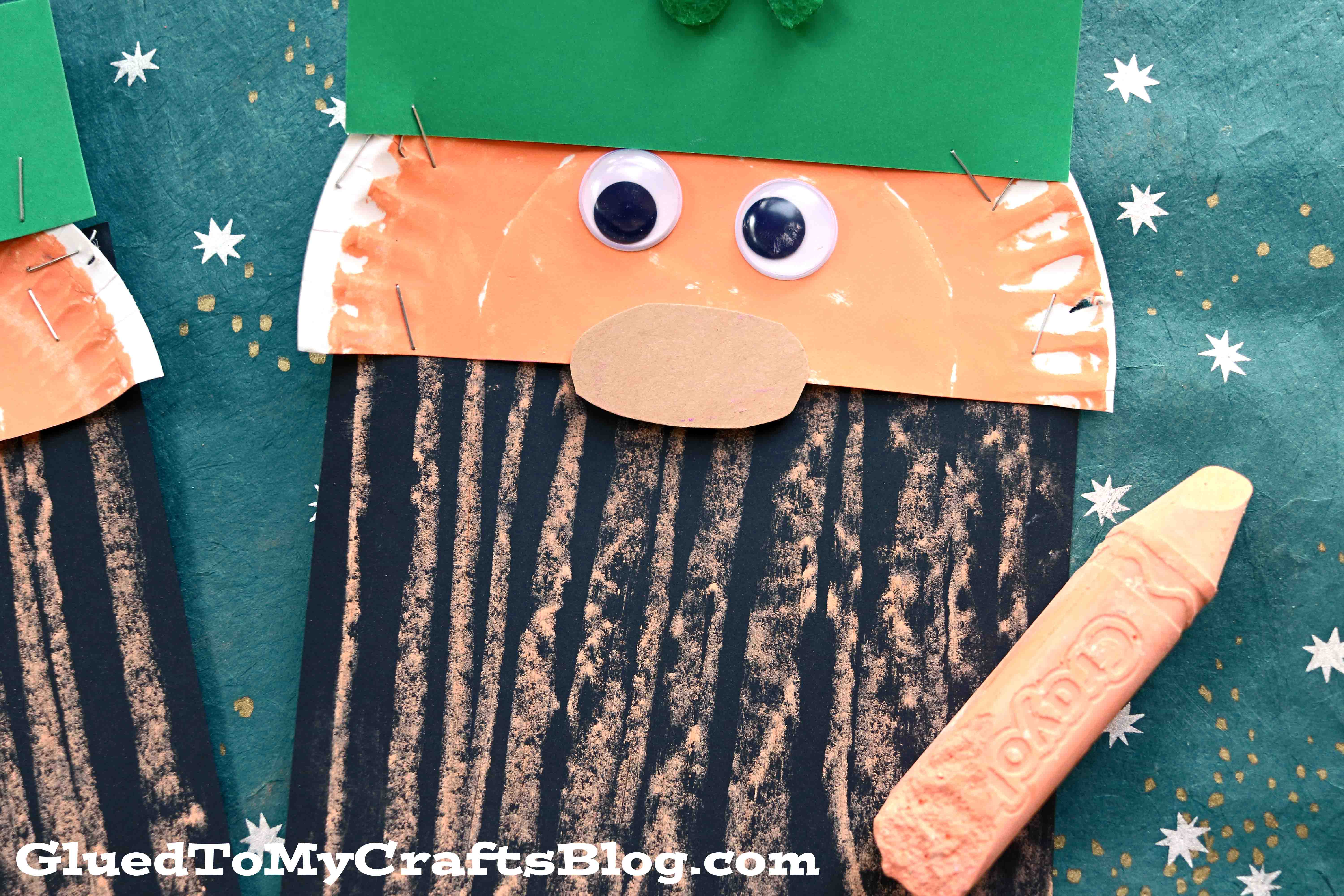 Paper & Chalk Art Leprechaun Beard Craft For Kids