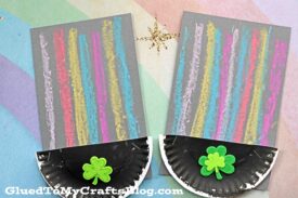 Chalk Art Rainbow Pot of Gold - Kid Craft Idea