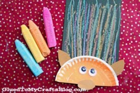 Paper Plate & Chalk Art Troll Hair - Kid Craft Idea