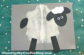Paint Splat Sheep - Spring Kid Craft Idea