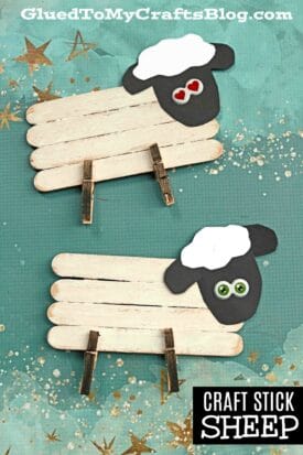 Craft Stick Sheep - Kid Craft Idea
