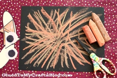 Chalk Art Fox - Kid Craft Idea For Summer
