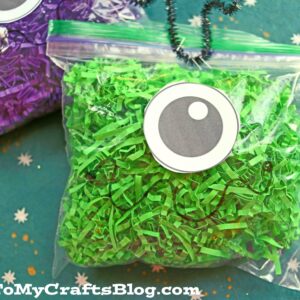Out of this World Crinkle Paper Alien Craft For Kids!