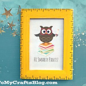 DIY Painted Decorative Ruler Frame - Kid Craft