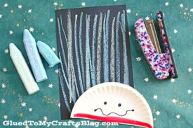 Chalk Art Thing 1 & 2 - Dr Seuss Kid Craft Idea