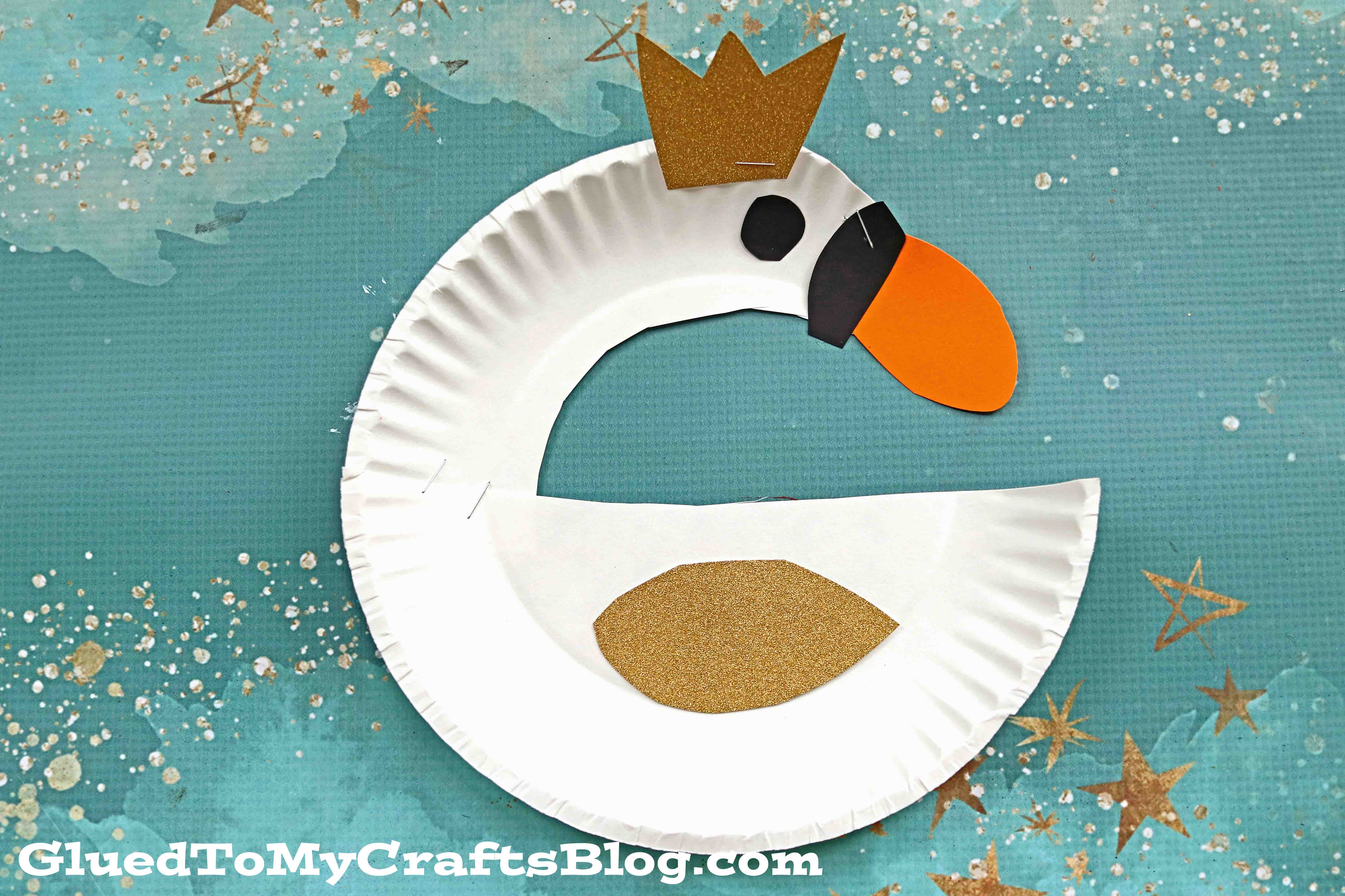 Elegant & Super Easy Paper Plate Swan - Kid Craft Idea