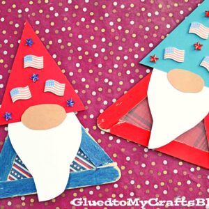 Popsicle Stick Patriotic Gnome - Kid Craft Idea