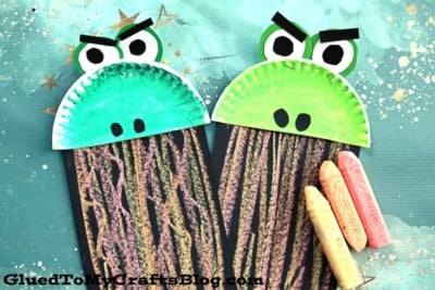 Chalk Art Firing Breathing Dragon - Paper Craft For Kids