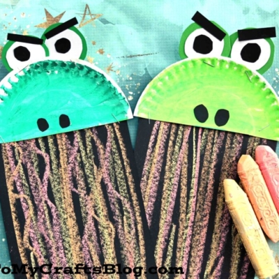 Chalk Art Firing Breathing Dragon - Paper Craft For Kids