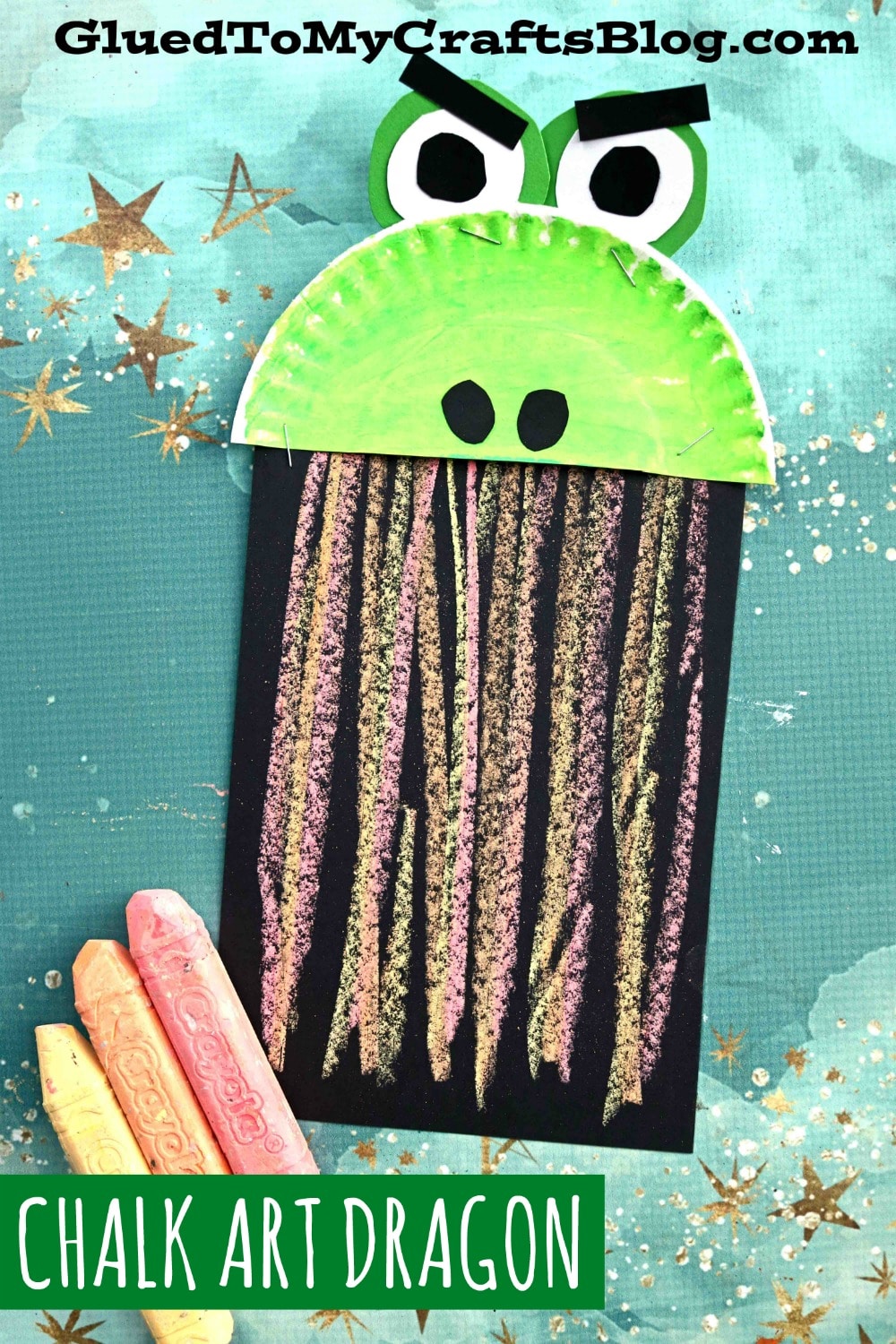 Chalk Art Firing Breathing Dragon Craft