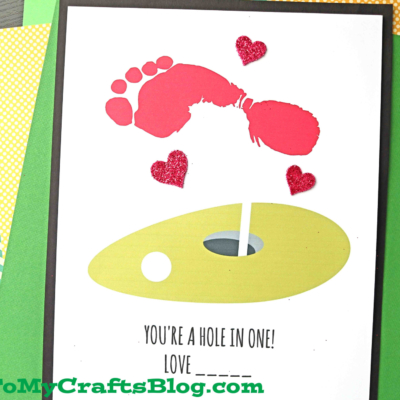 Footprint Hole In One Keepsake For Father's Day