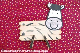 Paint & Popsicle Stick Zebra - Kid Craft Tutorial