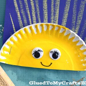 Paper & Sidewalk Chalk Smiling Sunshine Craft For Kids