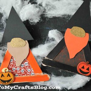 Popsicle Stick Halloween Gnome - Kid Craft