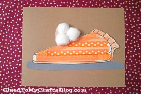 Paper & Washi Tape Pie - Thanksgiving Craft